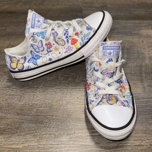 Converse Chuck Taylor All Star Junior 2 Butterfly Mushroom Floral Shoes 670709F